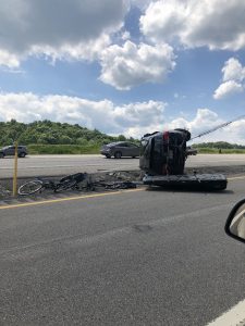 Family of four sent to hospital after I-79 rollover